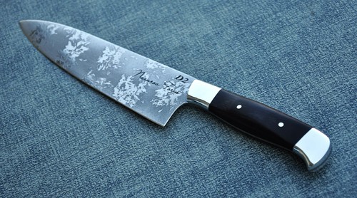D2 Stahl Küchen Messer Handarbeit HRC 64 Nazarov Knives Russland Шеф - Bild 3 von 14