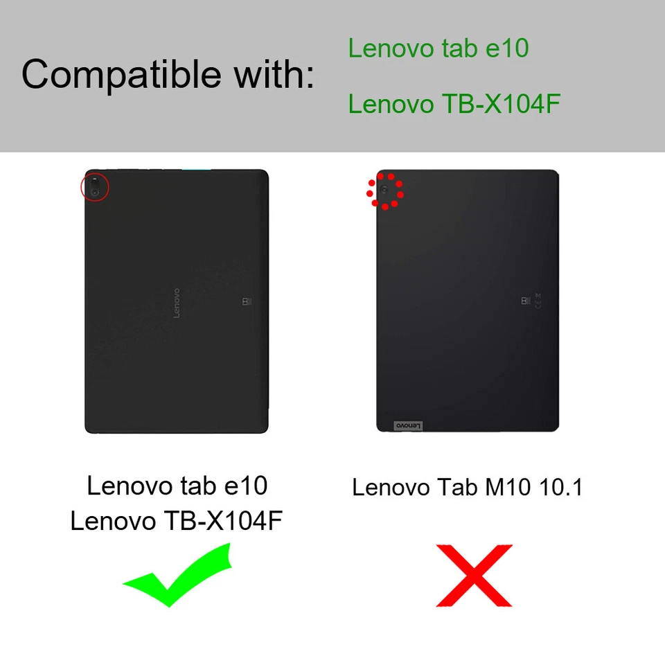 ONLY For Lenovo Tab E10 10.1 TB - X104F Tab Case Anti-Impact Resistant Cover - Image 2 of 2