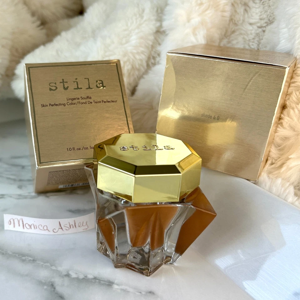 STILA Lingerie Souffle Skin Perfecting Foundation Shade 6 OR 8 ~ Tan to Deep NEW - Image 2 of 4
