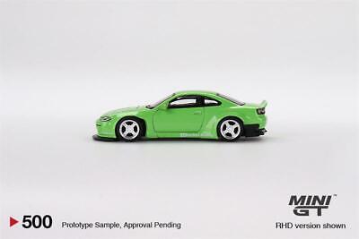 MINI GT 1:64 Nissan Silvia Pandem S15 Green RHD Diecast MINI GT 1:64 Nissan Silvia Pandem S15 Green RHD Diecast