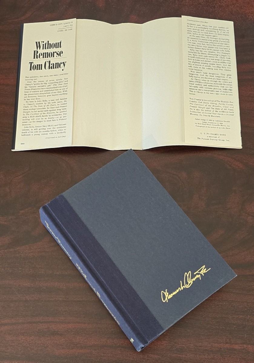 WITHOUT REMORSE「EXECUTION STYLE」 Without Remorse Tom Clancy 1993 First Edition Hardcover DJ