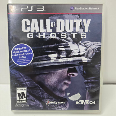 Call of Duty Ghosts PS3 (Sony PlayStation 3, 2013) CIB, Complete, VG