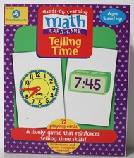 Judy Instructo Hands-On Learning Math Card Game Telling Time