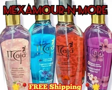 4 Maja Body Mist Spray Bottles: Clàsico Plum Blossom, Love Rose,Aqua Turquesa ❤️