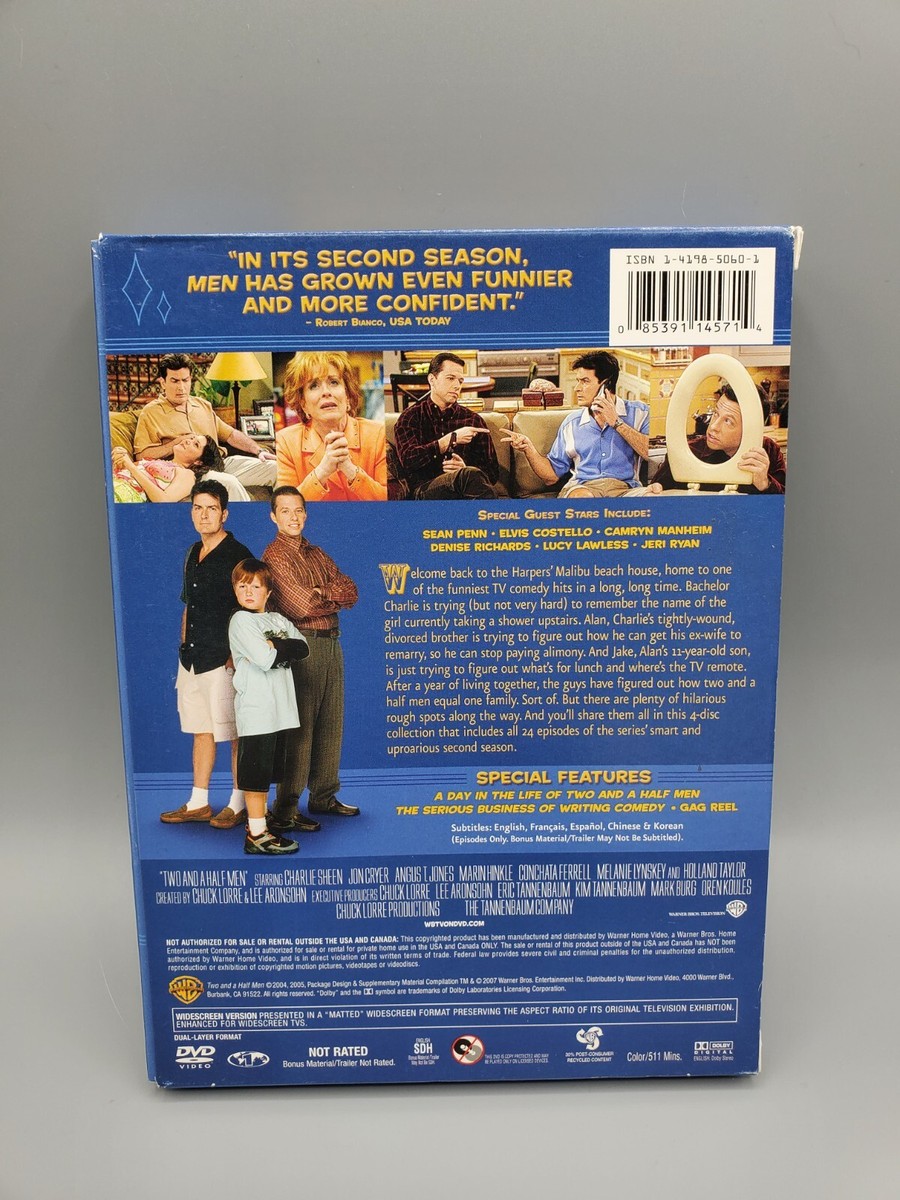 Two And A Half Men Season 2 DVD Charlie Sheen Jon Cryer | eBay