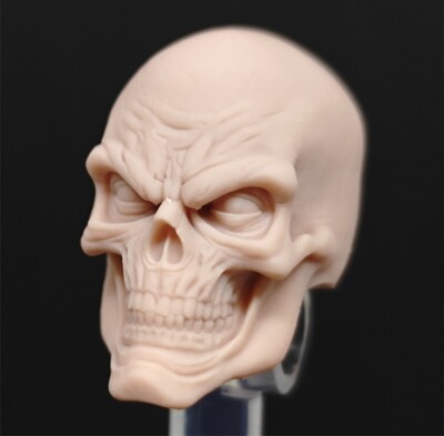 Unpainted 1/12 Scale Red Skull Dr. Mid-Night Head Sculpt Fit 6