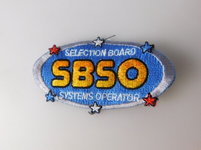 SBSO PATCH SELECTION BOARD SYSTEMS OPERATOR EMPLOYEE UNIFORM BADGE VINTAGE