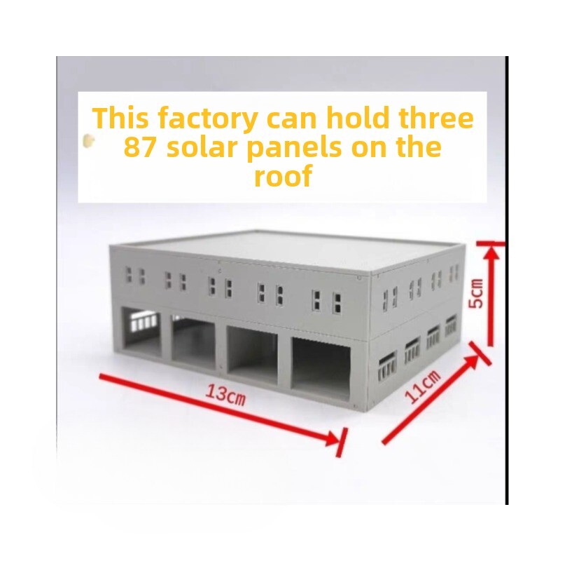 1:64/87 Diorama HO Scale Building Railway Solar PV Panel Tower Scene ...
