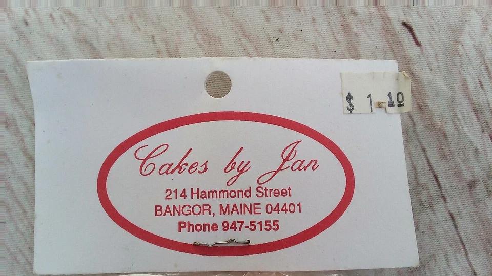 Lote de 2 adornos para pasteles vintage para bebés niñas Foto 2 de 4