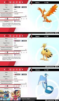 Shiny Galarian Articuno, Zapdos, Moltres, Calyrex, and more leaked