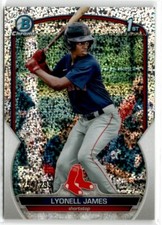 2023 Bowman Chrome Speckle Refractor Lyonell James /299 #BCP-118 Boston Red Sox