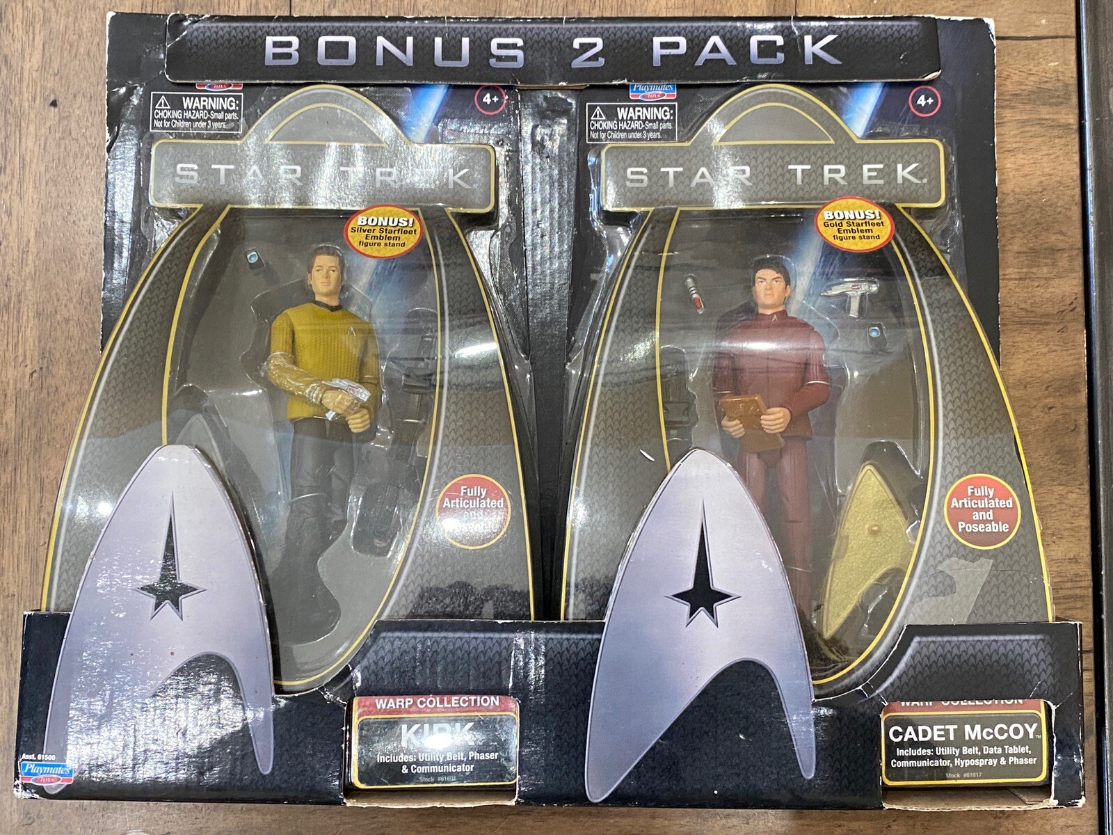 S - Captain Kirk Cadet Mccoy .