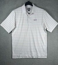 FootJoy Polo Shirt Mens Large Striped Golf Performance Casual Outdoors