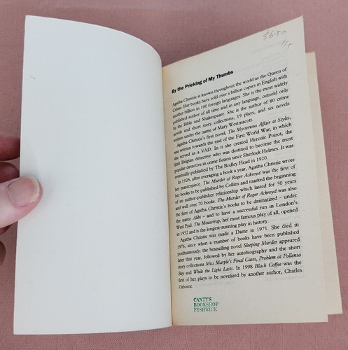 By the Pricking of My Thumbs by Agatha Christie, Paperback, 2001 - Picture 2 of 15