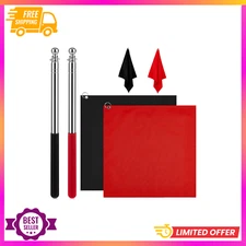 Sunnyray 48" Horse Training Flag Horse Training Equipment with 4 Feet Replacemen