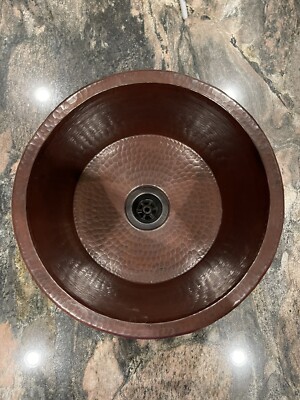 Native Trails CPS35 Copper Diego 12-1/2'' Basin Undermount / Drop In Bar Sink