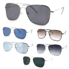 Concave Curved Metal Vintage Double Bridge Air Force Pilots Sunglasses