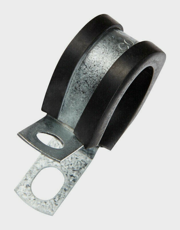Jandorf Protector STEEL CLAMP 2pk 3/4" Dia. Rubber Cushion Secure Insulate 61530
