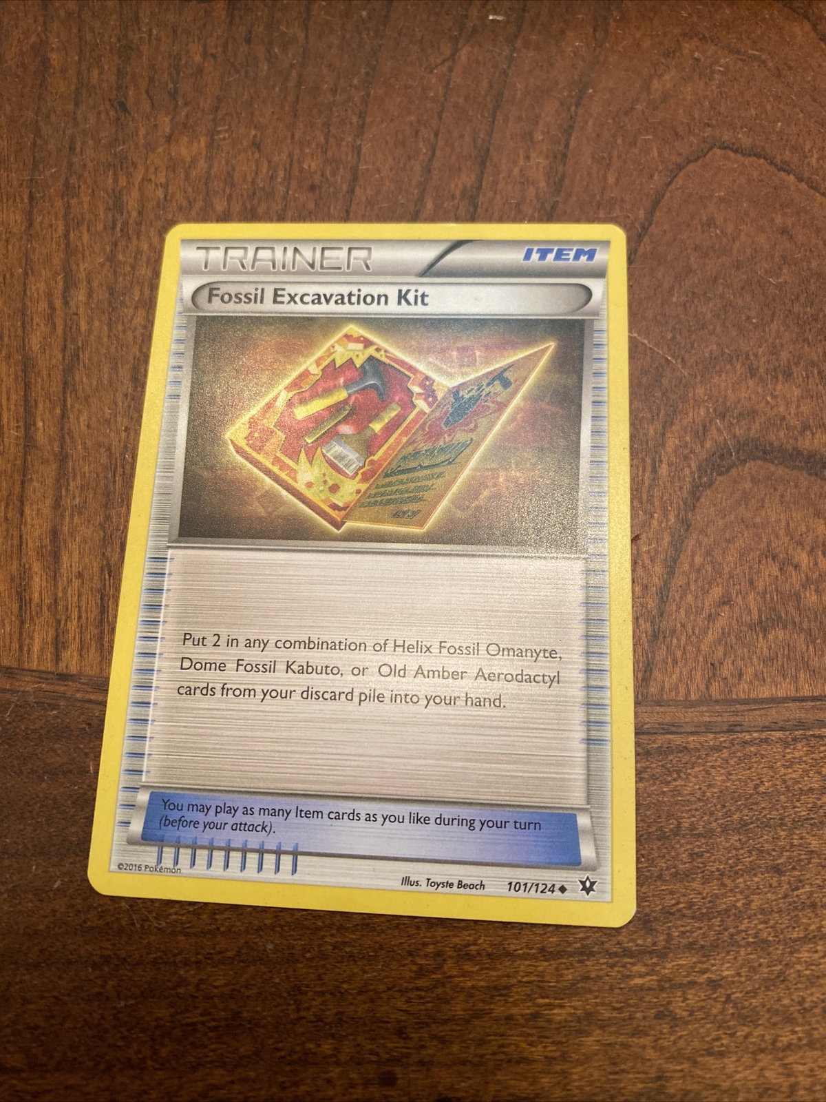 POKEMON Trading Card Trainer Fossil Excavation Kit 101/124 eBay