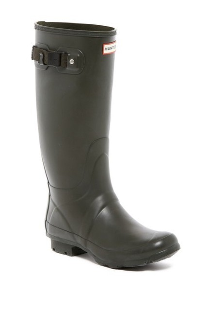 black hunter boots size 7