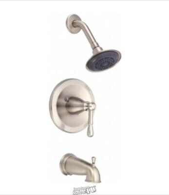 Danze D510015BNT Eastham Single Handle Tub and Shower Trim Kit, 2.5 GPM, Valve
