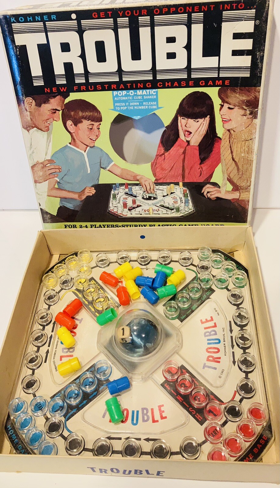 VTG Trouble 1965 Board Game by Kohner Bros. No. 310 Complete! | eBay