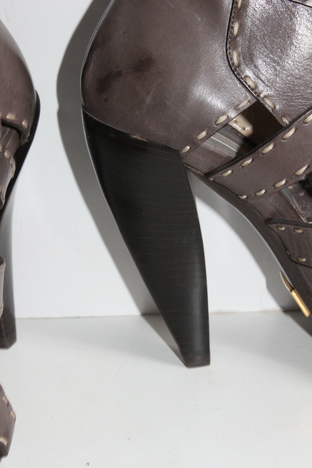 SAINT LAURENT STIVALI CON TACCO SCOLPITO MICHAEL KORS COUTURE GLADIATOR $1095 NUOVI