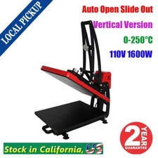 Local pickup Auto Open 16x20 T-shirt Heat Press Machine with Slide out Style