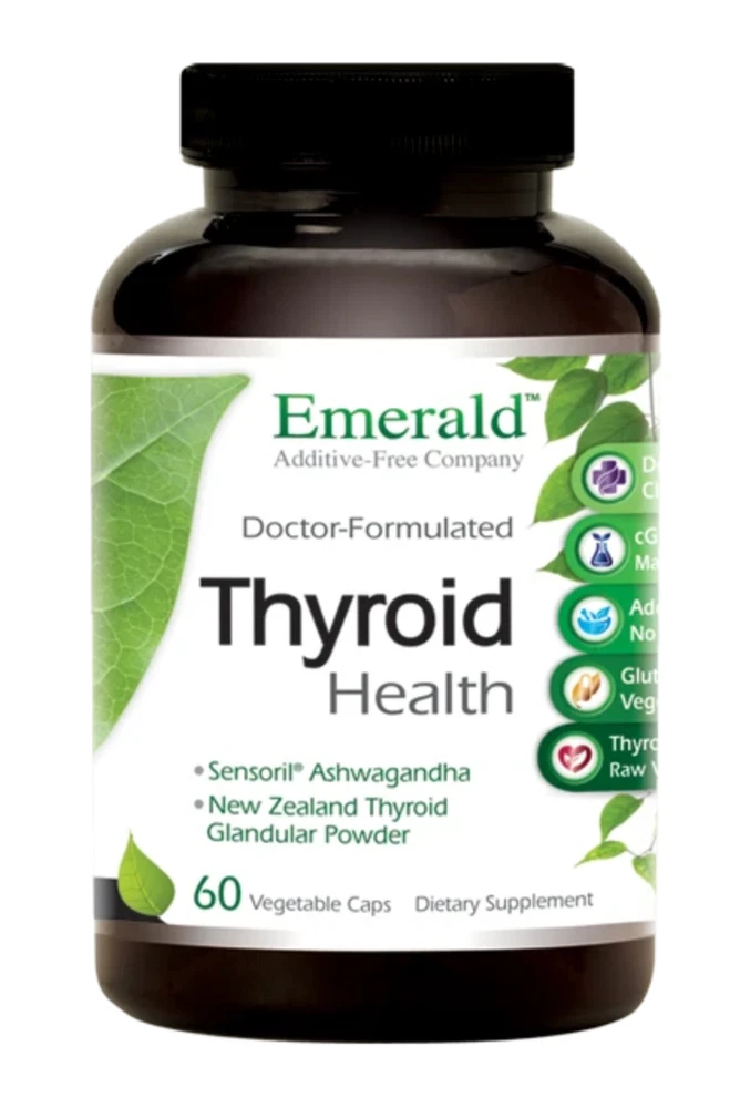 Emerald Laboratories Thyroid Health 60 Vegetable Caps Exp 2022