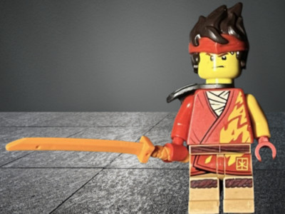 Lego  Minifigur njo739, Ninjago Core, Kai Ninja Dojo Temple Schwert Sword Waffe