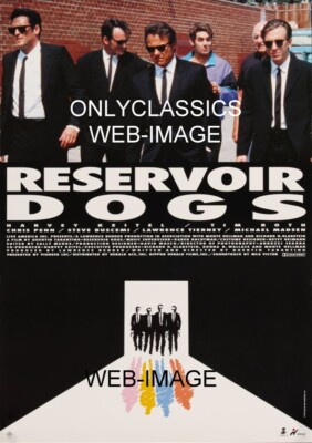 1992 RESERVOIR DOGS MOVIE POSTER CLASSIC! KEITEL ROTH MADSEN PENN