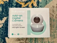 Babysense Add On Digital Camera Video Baby Monitor V43 Split Screen NEW