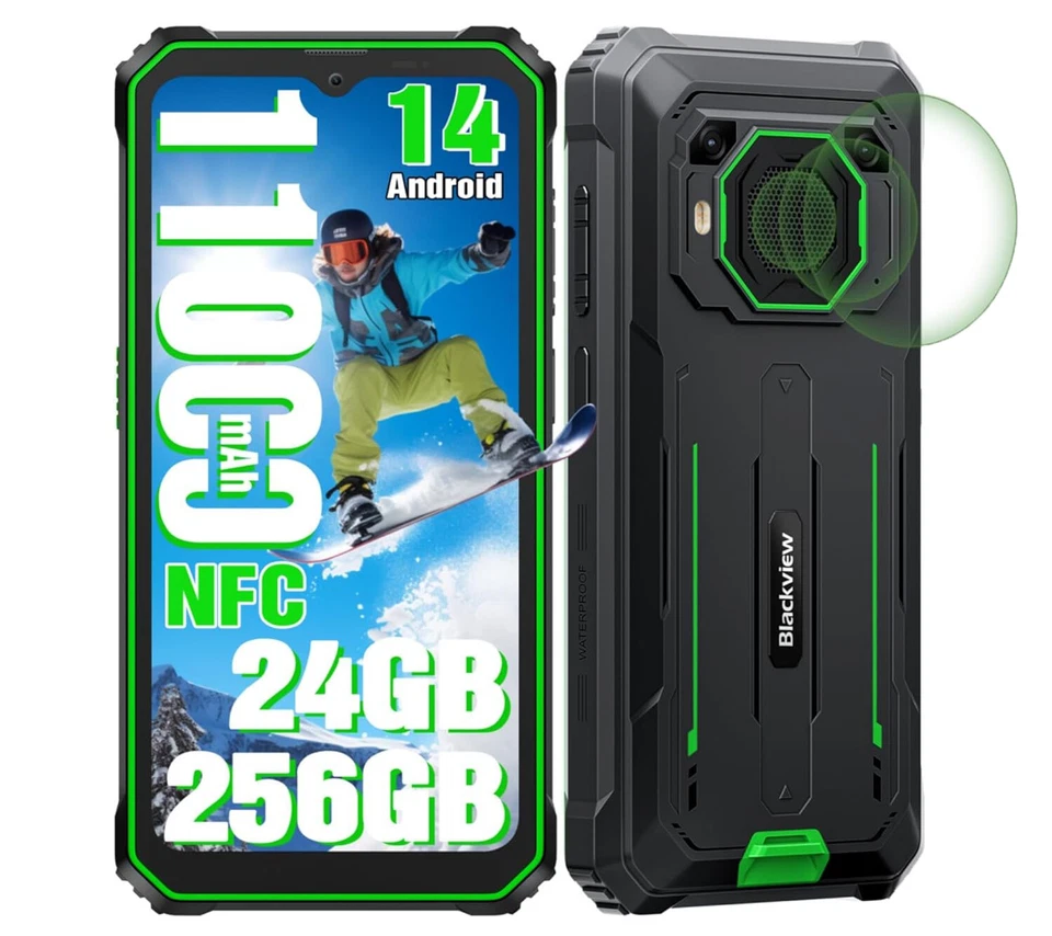 Blackview BV6200 Plus Smartphone Rugged 24GB+256GB 11000mAh Android 14 Telefoni - Immagine 2 di 4