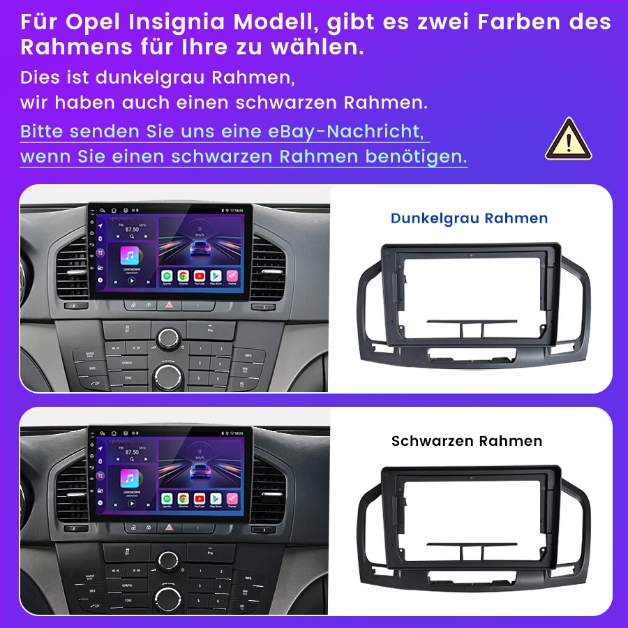 DAB+ 9" Für Opel Insignia 2008-2013 Android 13 Autoradio GPS Navi WIFI BT 32GB - Bild 3 von 4