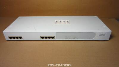 3Com SuperStack 3 8-Port 10/100/1000 MDI-X Baseline Gigabit Switch 3C16477 