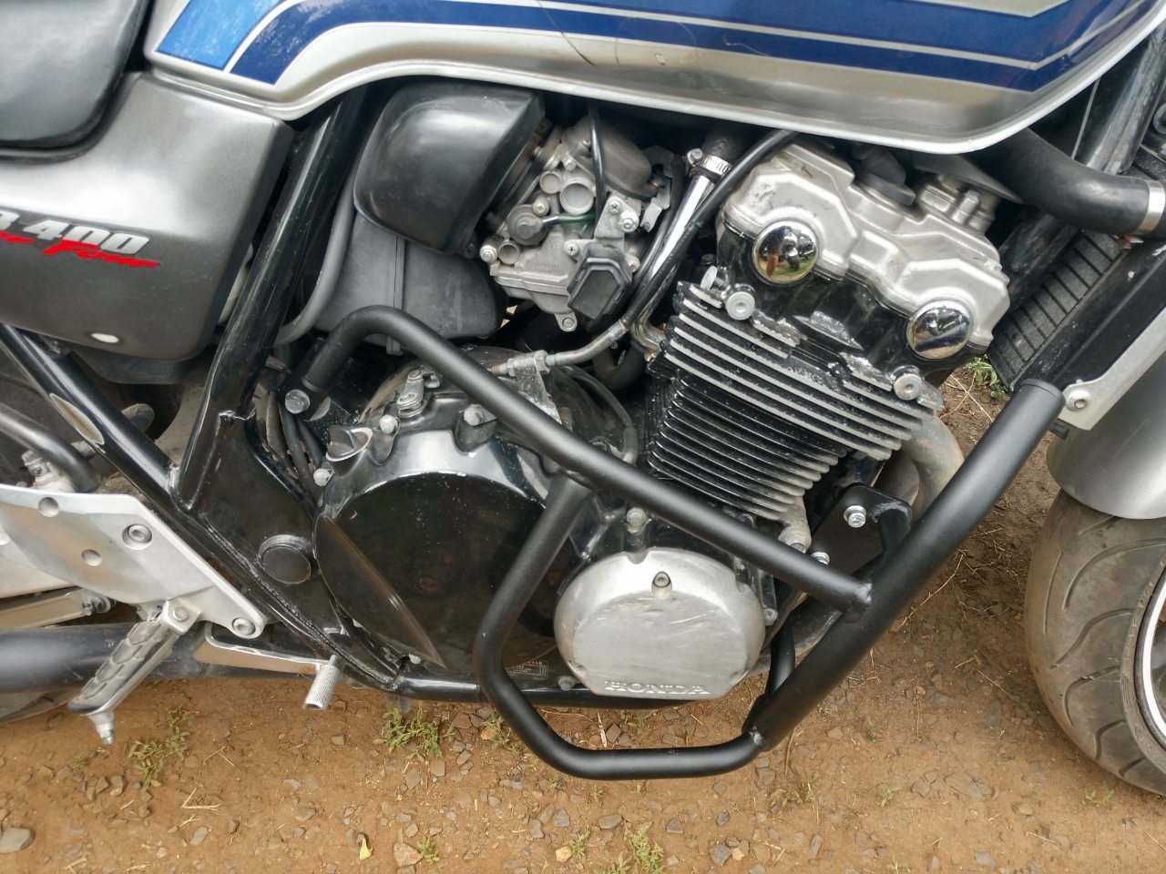 Honda CB400SF Hyper VTEC 2 Crash Bars Engine Guard Frame Protector + GIFT