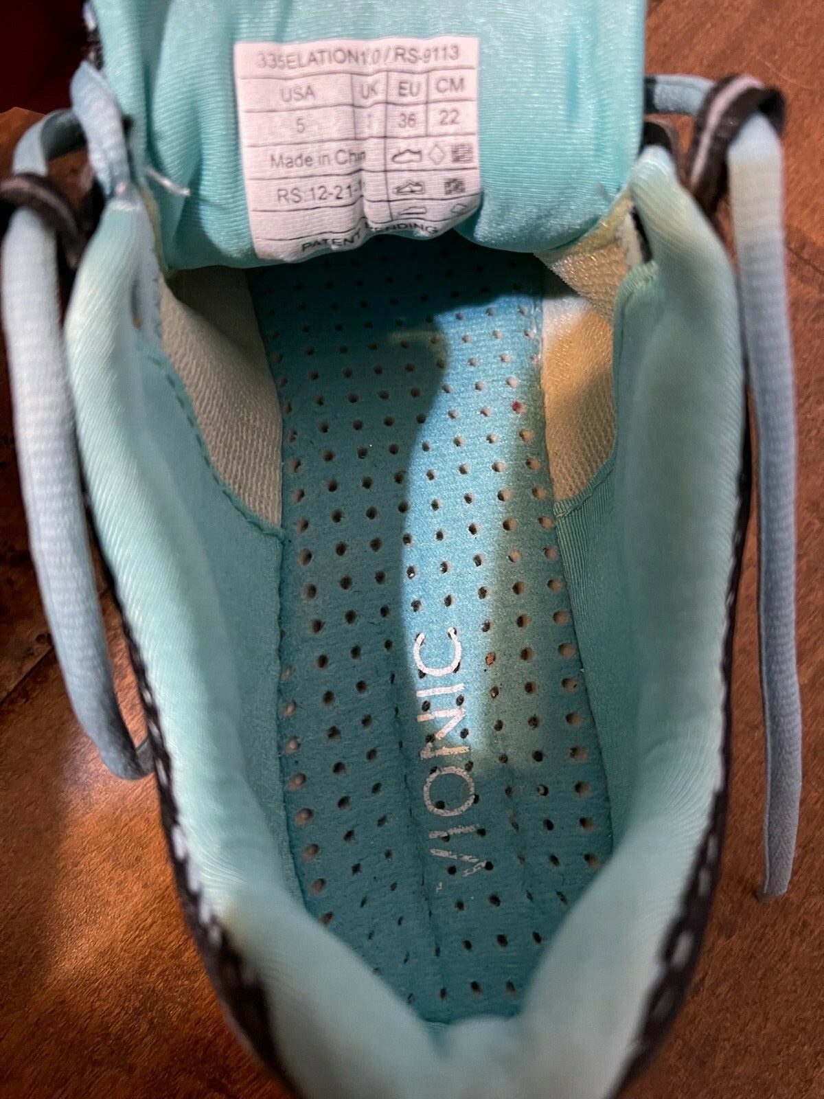 Vionic 335 Elation 1.0 Black Teal Athletic Sneakers Running Shoes - Women&rsquo;s 5