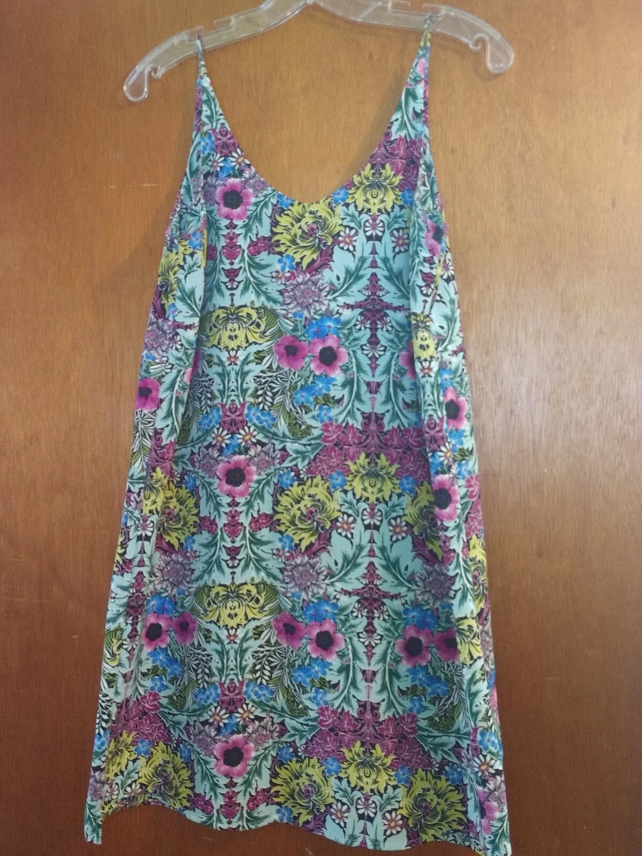 Topshop blue top slip dress