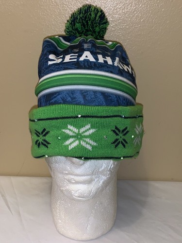 SEATTLE SEAHAWKS LIGHT UP BEANIE HAT BY 