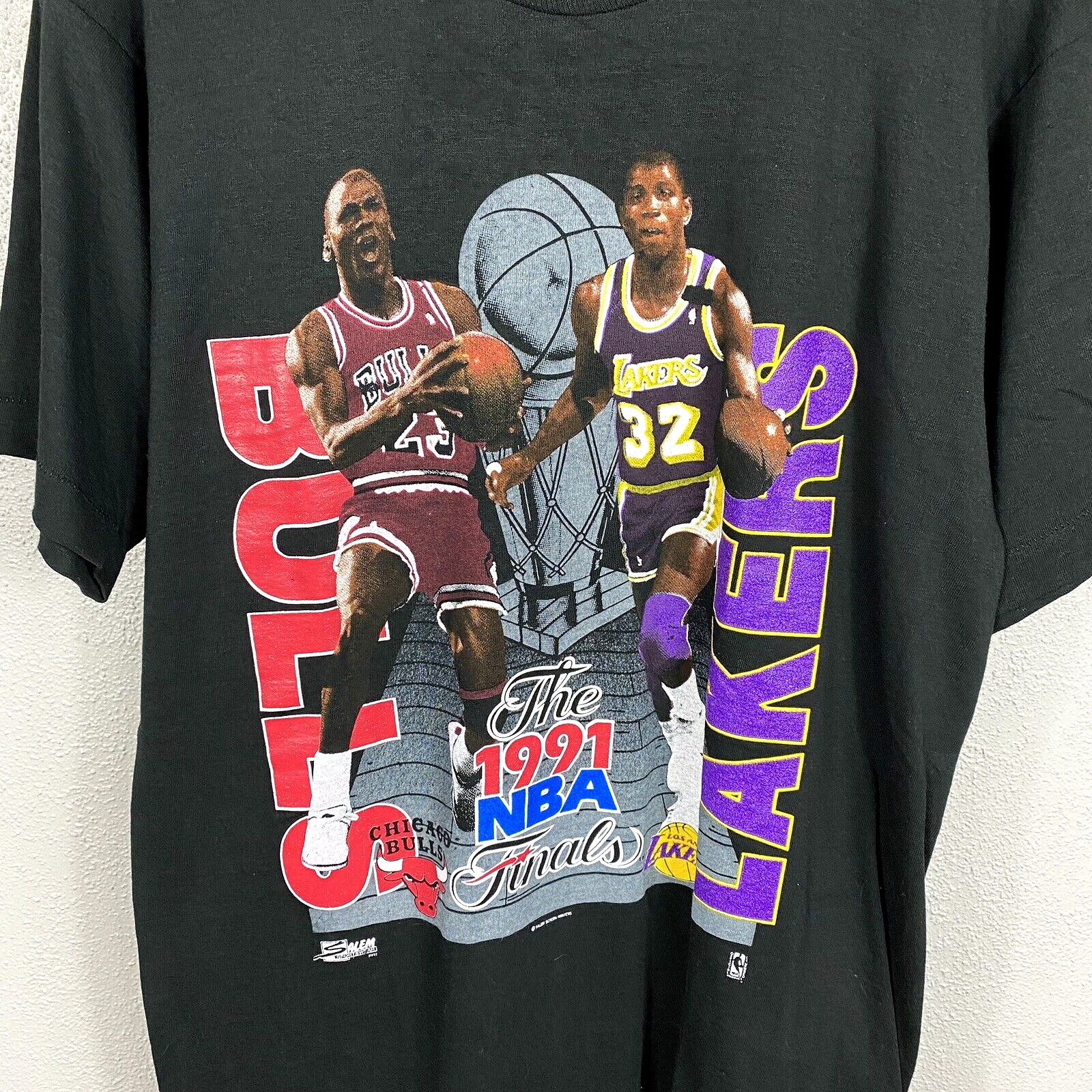 Vintage 1991 NBA Finals Bulls Lakers Michael Jordan Magic Johnson 