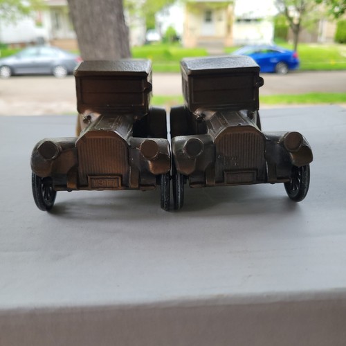 Set of 2 Vintage Metal 1917 Pierce Arrow Model Car Coin Banks - Collectible Auto - Picture 5 of 13