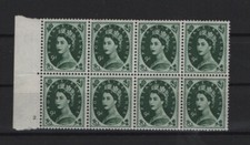 GREAT BRITAIN 1952 QEII 9 PENCE MNH STAMP IN BLOCK OF 8 S.G. No 526