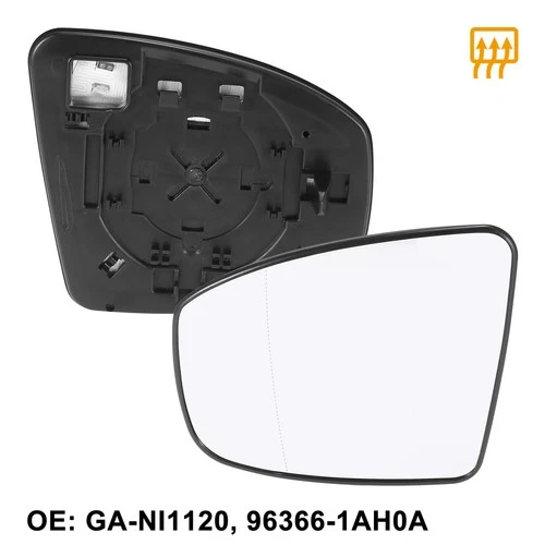Car Left Driver Side Heated Mirror Glass W/ Backing for Nissan Murano 2009-2014