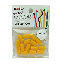 Nippoly Jiyu Jizai Half Caps for 6mm Craft Wire 15 Pieces Egg Japan
