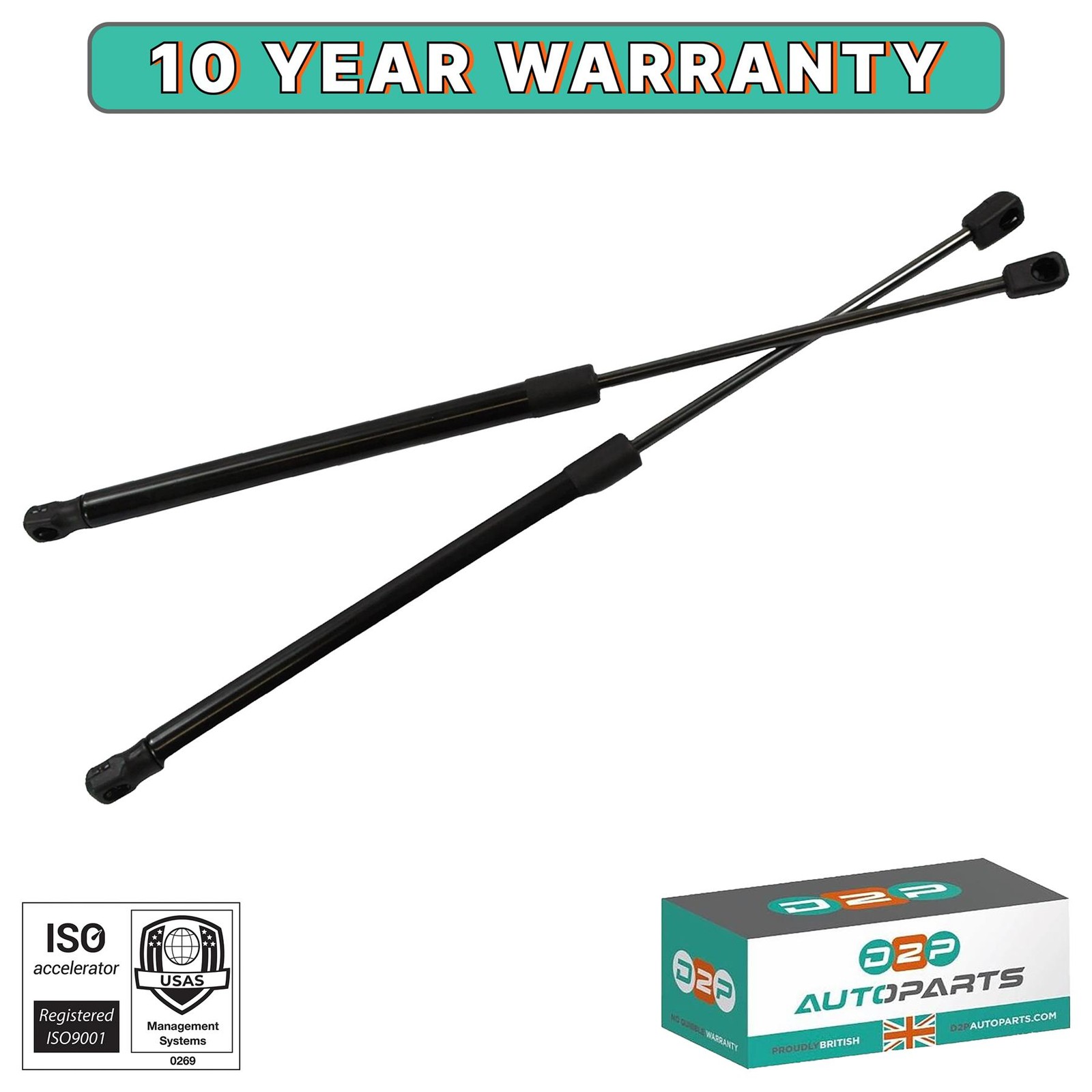 2X REAR BOOT TAILGATE GAS STRUTS FOR AUDI A3 8P1 2003-2012 8P3827552A 8P3827552B