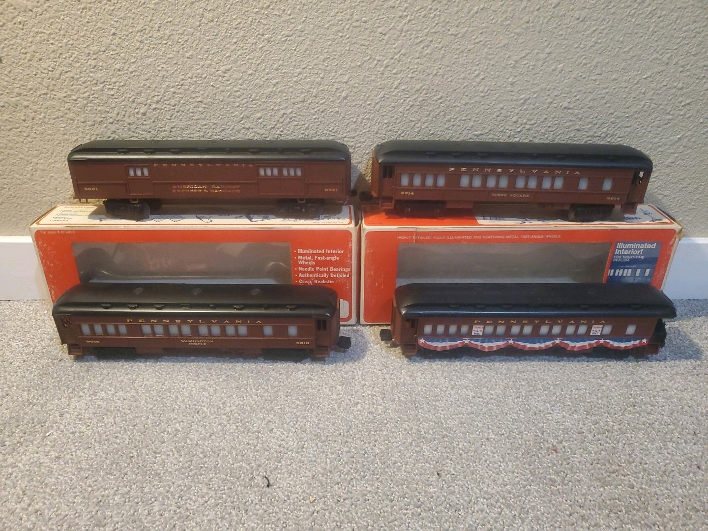 lionel pennsylvania passenger car lot