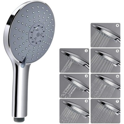 Universal Handheld Shower Head, 6'' Large Panel High Pressure Showerhead High ...