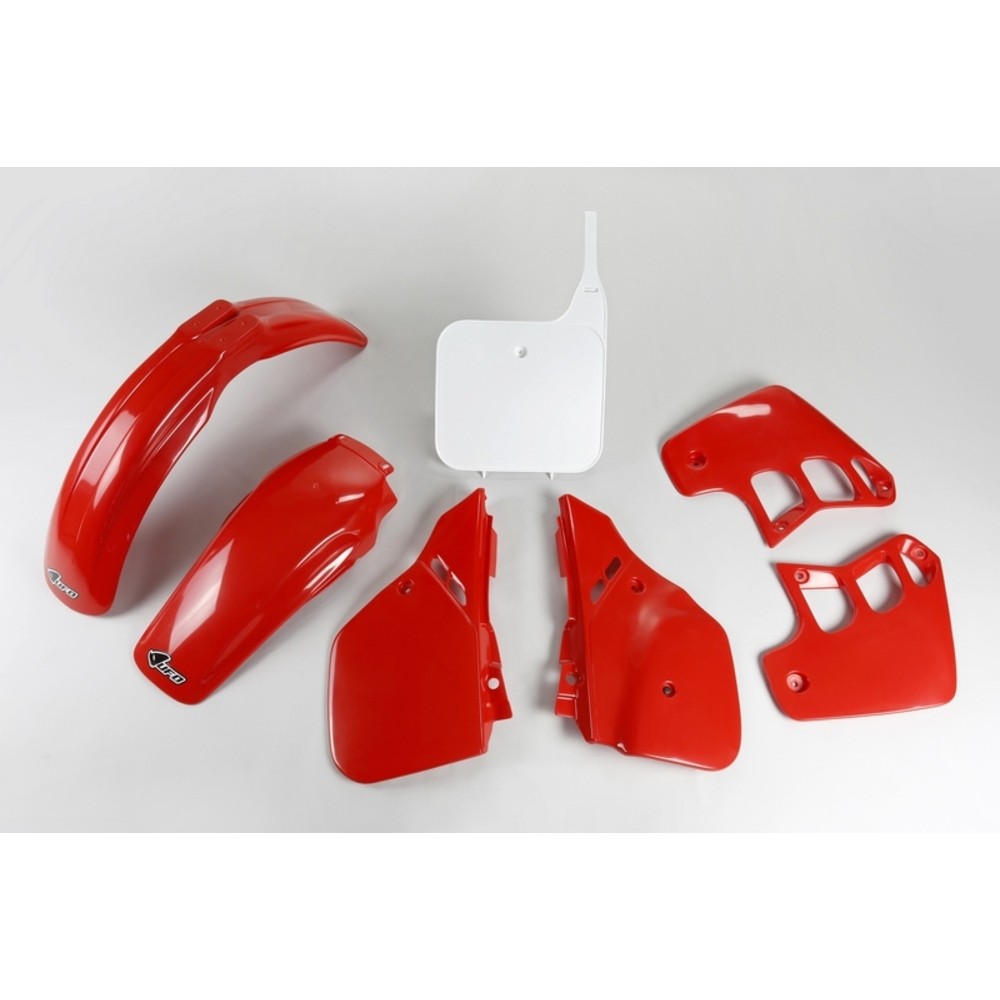 Ufo Red/White Hokit092@999 - Replacement Body Plastic Kit For Honda Cr250 1988-1989 - Image 4