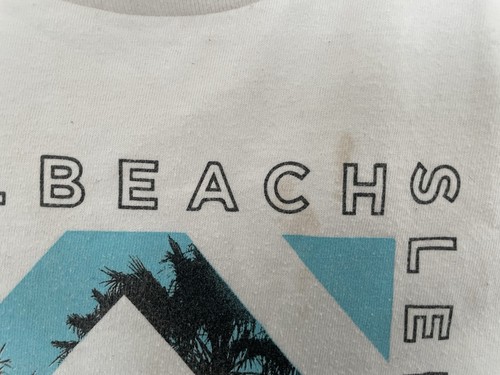 Old Navy Kids Boys Beach Sleep Repeat Cotton Blend Crewneck T-Shirt White XS 5 - Picture 4 of 6