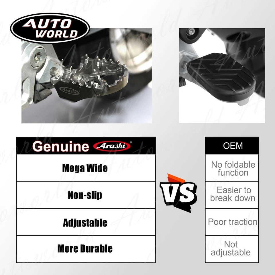 Clavija de reposapiés delantera giratoria para BMW F650GS 2000-2007 R1200GS 2005-2012 11 Foto 3 de 4